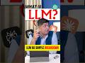 What is LLM in Hindi | Large Language Model Explained | AI Tutorial #ai #aivideos