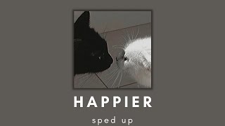 Happier - Olivia Rodrigo (sped up lyrics)
