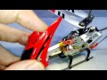 RC Helicopter S 107 ремонт , замена двигателя нижнего винта