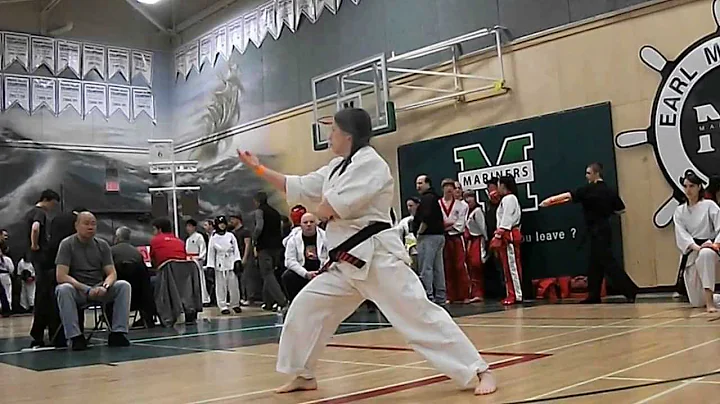 Theresa Drake at BC open karate tournament 029