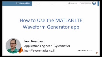 How to Use the MATLAB LTE Waveform Generator