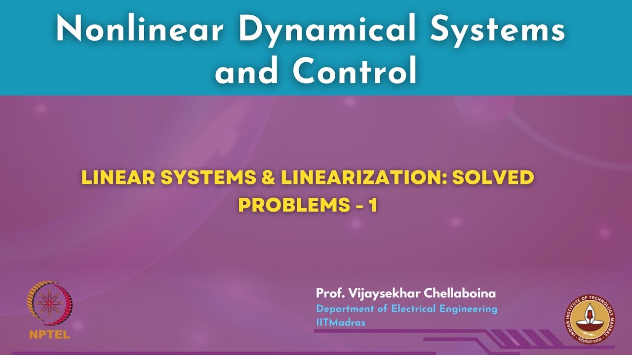 Linear Systems & Linearization: Solved Problems - Part 1 - YouTube