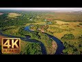 30 min - 4K Drone Aerial Footage - Relax Video with Soothing Music - Charming Ukrainian Rivers