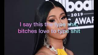 Migos ft. Cardi B - Type Shit (Lyrics)