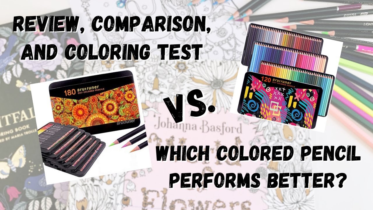 Brutfuner Colored Pencils  Round and Square Set Comparison