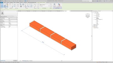 7. Nested Family Assembly with array & formulas. Brick with joint