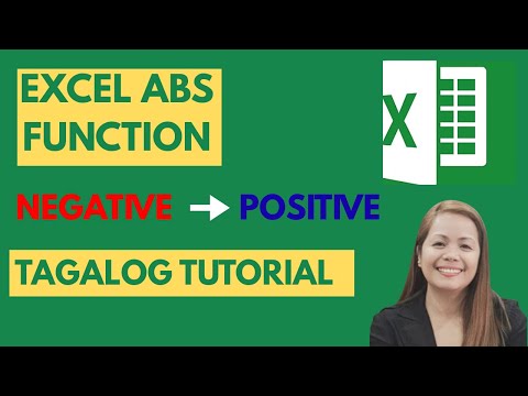 Convert Negative Values to Positive in Excel/ ABS Formula Explained (Tagalog Tutorial for Beginners)