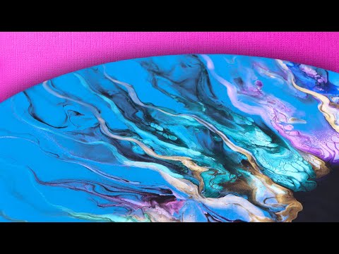 166 IRIDESCENT PAINT FROM ARTEZA REVIEW ACRYLIC POURING Gorgeous