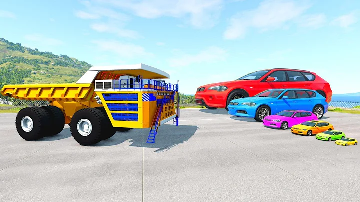Giant & Small Cars vs BELAZ #2  BeamNG.Drive