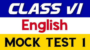 Class VI English Mock Test Part 1| English| Quick English In Bengali