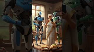 🤖 Dadi Ke Do Robot – India vs Pakistan! 🇮🇳🇵🇰