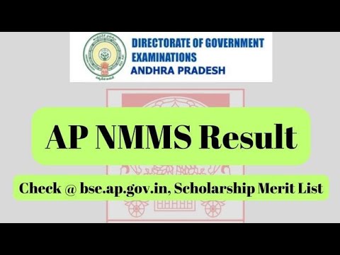 AP NMMS Result 2024, Check @ bse.ap.gov.in, Scholarship Merit List