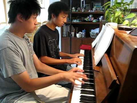 Piano Duet by Zach and Irvin : Practice version