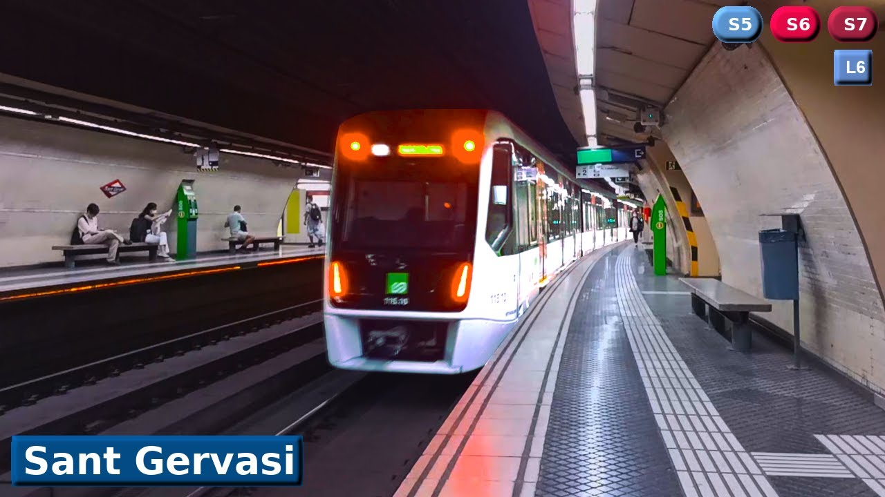 Sant Gervasi L6 - S5 - S6 - S7 : метро ФСК Барселона ( UT 115 - 113 - 112 )