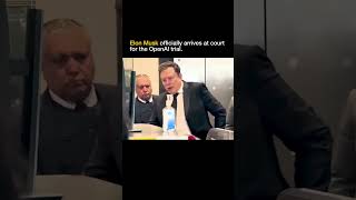 Elon Musk officially arrives at court for the OpenAl trial. #shorts #elonmusk #samaltman #openai