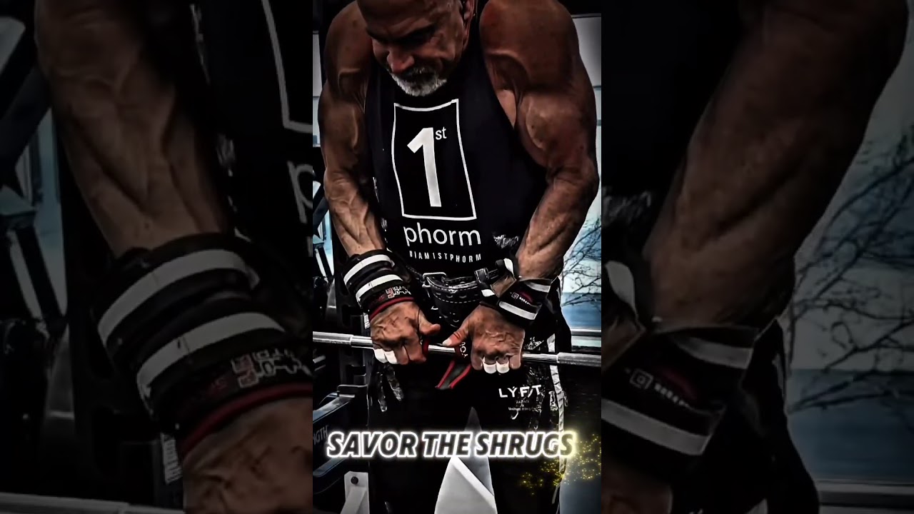 Savor the shrugs #workout #motivation #muscle #traps #shrugs