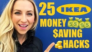 Before you make your next IKEA Haul, use these 25 IKEA Hacks & IKEA Tips to Save Money! Whether you