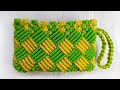 Tutorial Membuat Dompet Bermotif ketupat