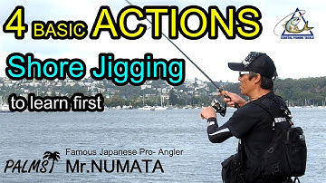 How to JERK for Light Shore Jigging  4 type of Actions PALMS Mr.NUMATA explanation