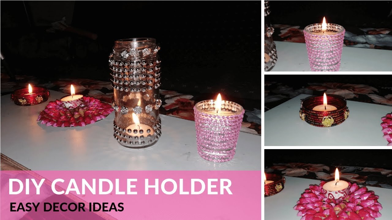 DIY Candle Holder Easy Home  Decor  Ideas  Besties Tamil  