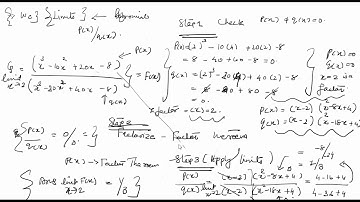 Problems and Examples on Find Limit of Function involving Polynomials