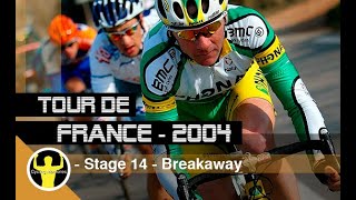 Tour de France 2004 - stage 14 - Breakaway, Nicolas Jalabert, Aitor González