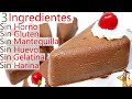 PASTEL de CHOCOLATE 3 INGREDIENTES | SIN HORNO |😍🍫🎂 SIN GLUTEN | SIN HUEVO SIN HARINA SIN GELATINA