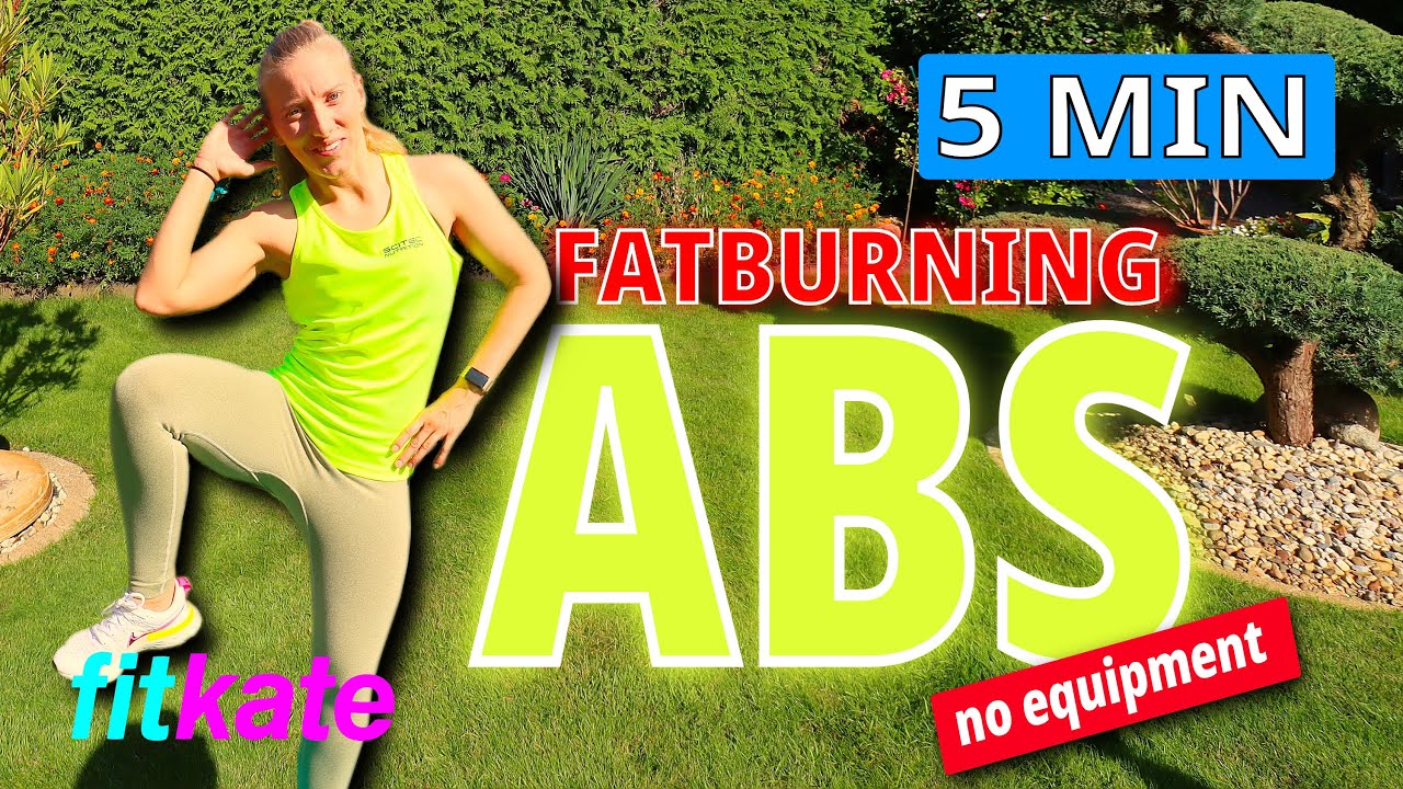5 Min No Rest FatBurning Abs Workout (No Gym Beginner Friendly