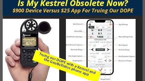 Kestrel Device vs GeoBallisics App For PRS