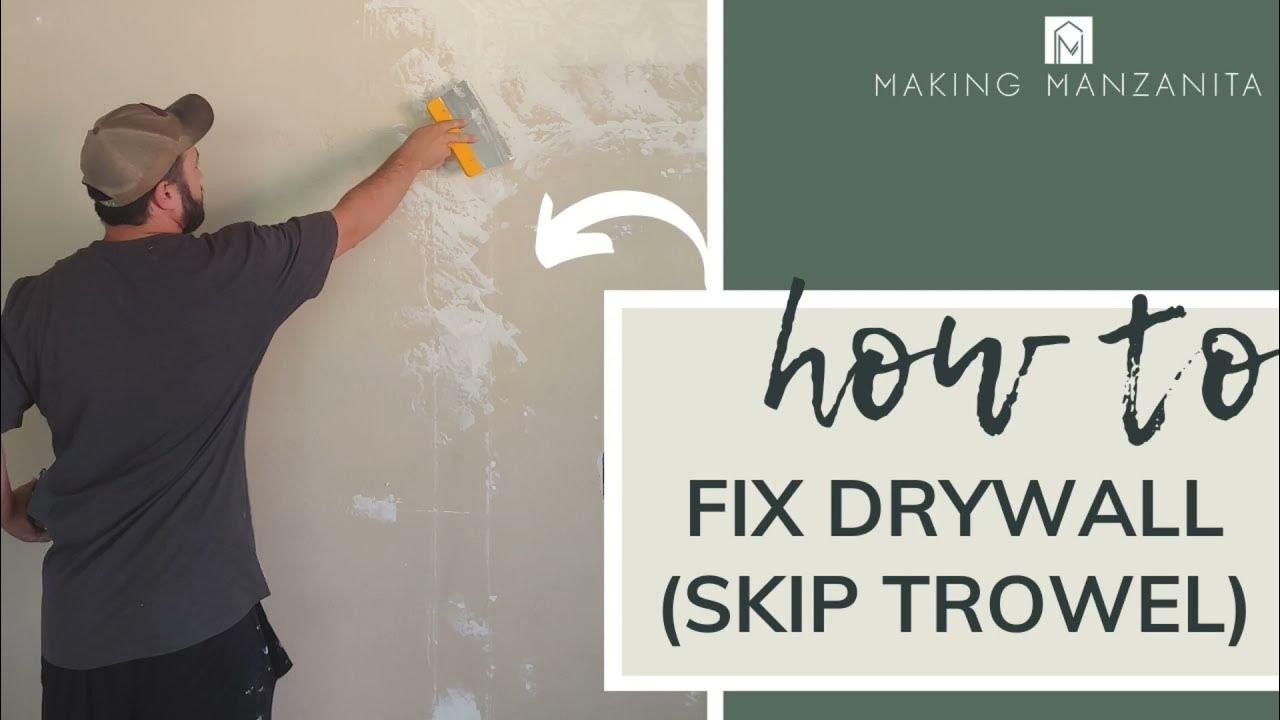 Skip Trowel Drywall Finish How To Fix Drywall YouTube