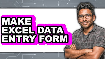 How To Make Excel Data Entry Form (Updated)