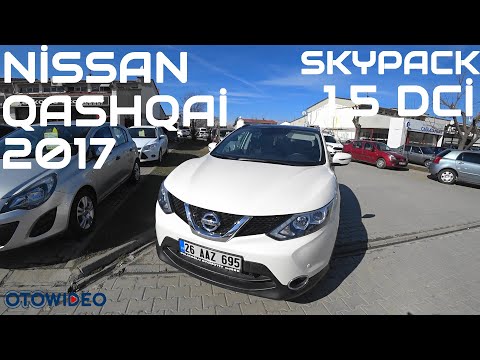 satıldı 2017 model nissan Qashqai sky pack 1.5 dci / otomatik qashqai iç dış detaylı inceleme