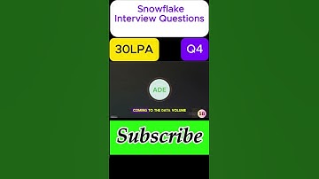 Snowflake Interview Questions and Answers | Data Engineer | Athena | Glue | SQL | Q4