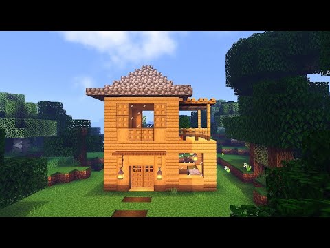 ⚒️ Minecraft Tutorial | How To Build a Survival Wooden House - YouTube