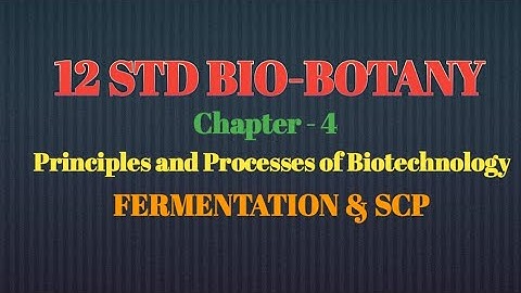 12 STD BIO-BOTANY (FERMENTATION & SCP)
