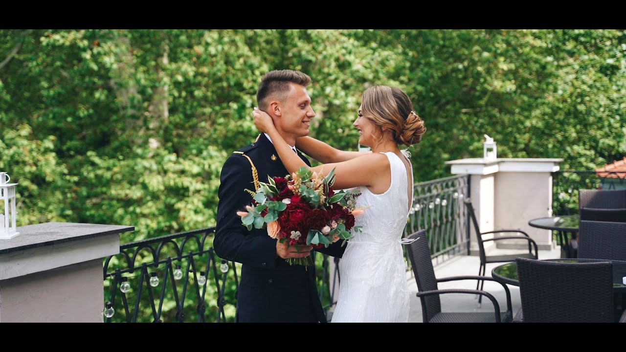 Pałac Konary - ślub w plenerze. Film ślubny, teledysk ślubny.
