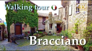 Bracciano (Lazio), Italy【Walking Tour】History in Subtitles  4K