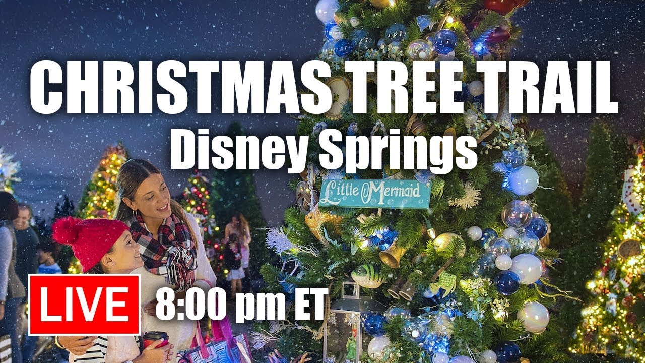 🔴 Live Disney Springs Christmas Tree Trail (2019) Walt Disney World Live Stream YouTube