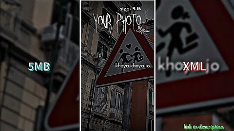 khoya khoya xml preset (xml preset) #aloneeditz