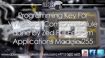 Volkswagen Passat 2006+ Smart Key All Keys Lost Programming By Zed Full Key Programmer Eeprom Module