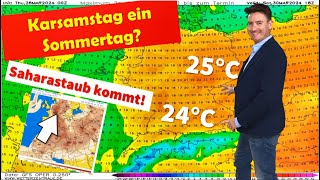 Фото Osterwetter In Deutschland: Sommertag, 25 °C, Saharastaub, Blutregen Und Weiter Kein Spätwinter!