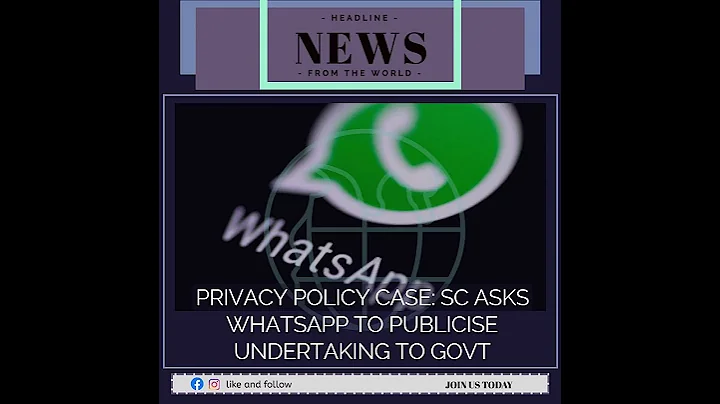Supreme Court ordered WhatsApp