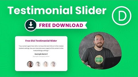 FREE Divi Testimonial Slider and Tutorial
