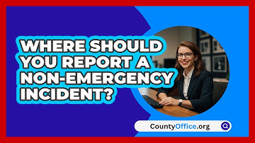 Where Should You Report A Non-emergency Incident? - CountyOffice.org