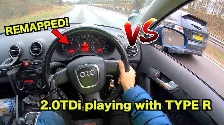 The SALVAGE Audi A3 2.0TDI IS TUNED!? IT UPSETS A TYPE R HOW!?