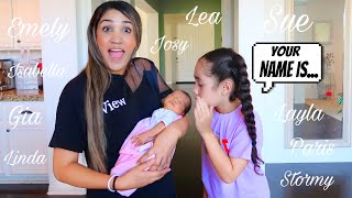 Our OFFICIAL Baby NAME Reveal!! *UNIQUE* | Jancy Family