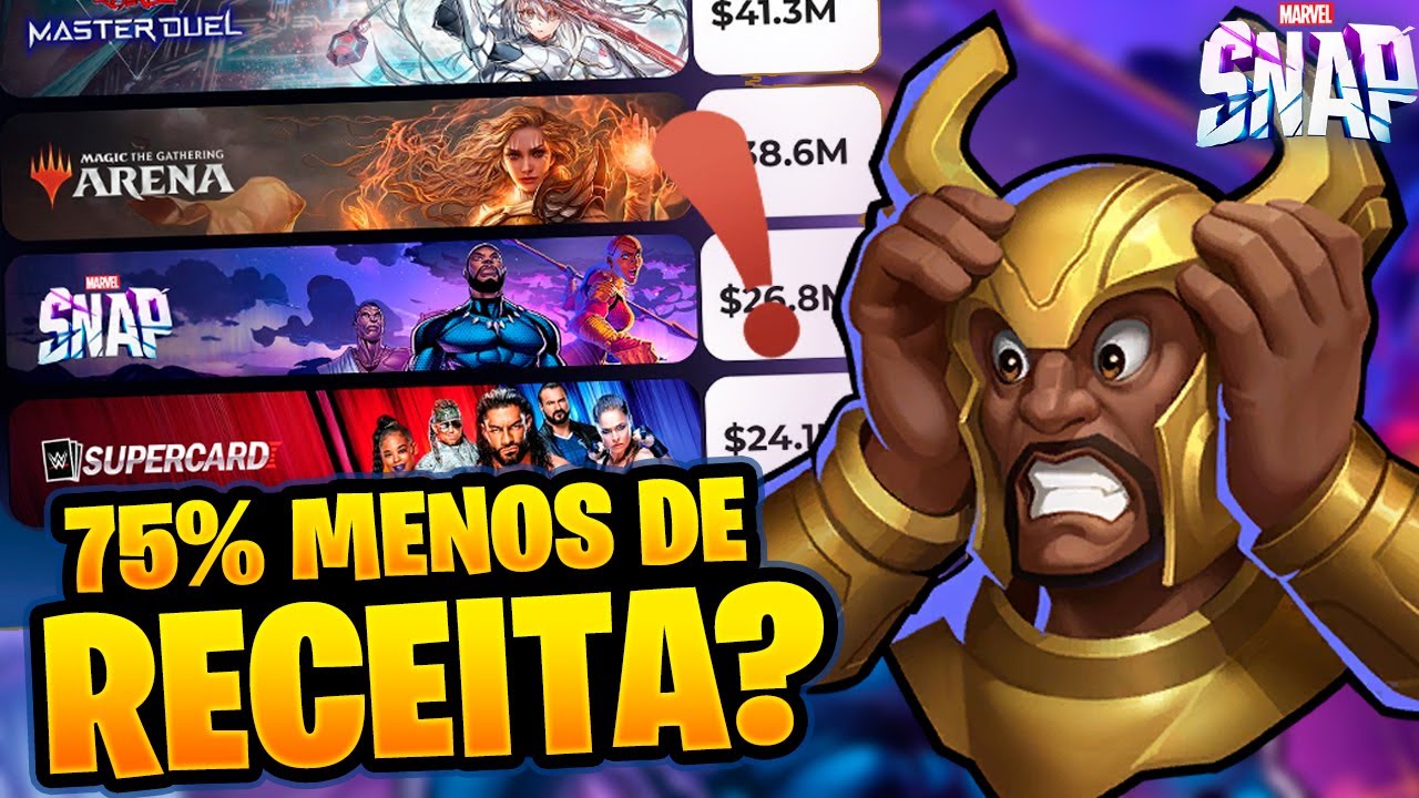 FATURAMENTO DO MARVEL SNAP EM 2025 NAS LOJAS DE APLICATIVOS DE CELULAR