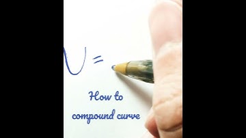 How To Compound Curve | Copperplate Calligraphy with ballpoint pen