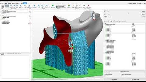 Netfabb Demonstration: How to generate and edit support structures using Netfabb 2021