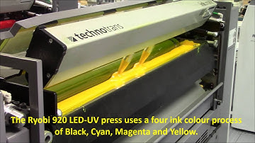 Ryobi 920 LED UV Press in action at Flexpress